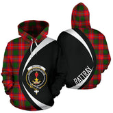 Rattray Modern Tartan Crest Hoodie - Circle Style